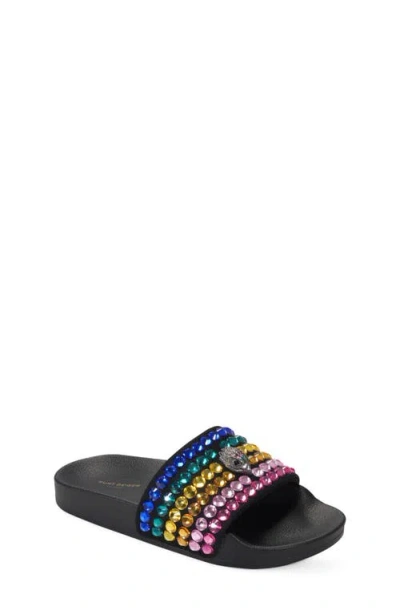 Kurt Geiger London Kids' Mini Meena Eagle Slide Sandal In Multi