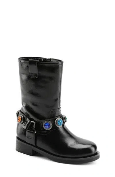 Kurt Geiger London Kids' Octavia Boot In Black Multi
