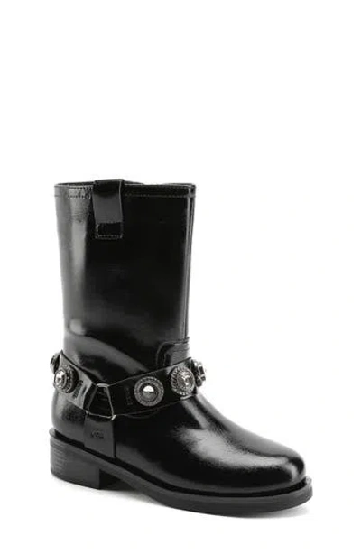 Kurt Geiger London Kids' Octavia Boot In Black/smoke