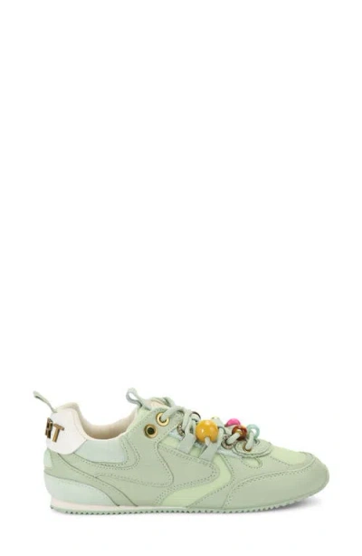 Kurt Geiger London Kurt Bead Slim Runner Sneaker In Green