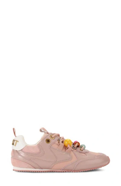 Kurt Geiger London Kurt Bead Slim Runner Sneaker In Pink