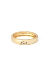 Kurt Geiger London Kurt Script Bangle In Gold