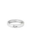 Kurt Geiger London Kurt Script Bangle In Metallic