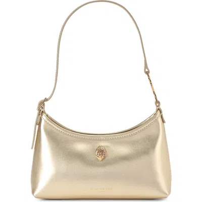 Kurt Geiger London Kurt Sling Metallic Leather Shoulder Bag In Gold