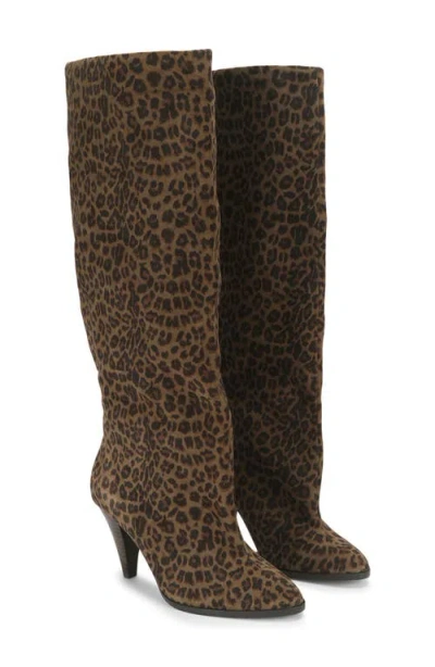 Kurt Geiger London Lambeth Slouchy Knee High Boot In Animal Print