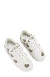 Kurt Geiger London Lane Love Sneaker In Open Beige