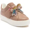 Kurt Geiger London Laney Bow Sneaker In Brown