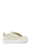 Kurt Geiger London Laney Chain & Charm Sneaker In Open White