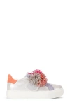 Kurt Geiger London Laney Pompom Sneaker In Multi