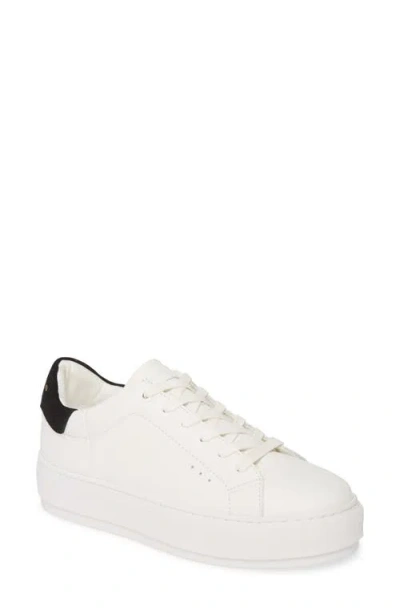 Kurt Geiger London Laney Trainer In White/black Leather