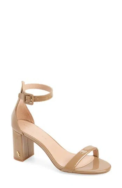 Kurt Geiger London Langley Ankle Strap Sandal In Camel