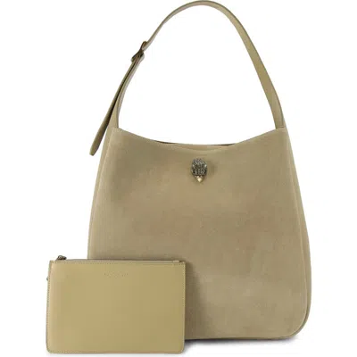 Kurt Geiger Large Bond Hobo Bag In Pale Green