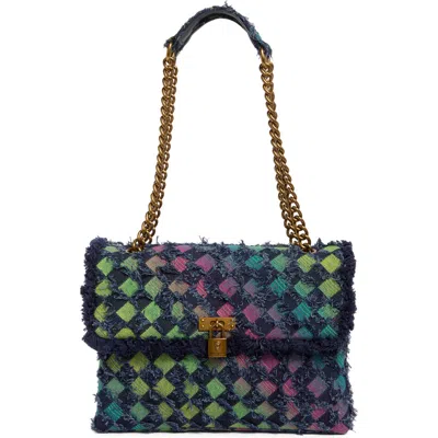 Kurt Geiger London Large Brixton Denim Shoulder Bag