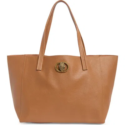Kurt Geiger London Large Chelsea Slouch Leather Tote In Light/ Pastel Brown