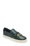 Kurt Geiger London Leah Eye Slip-on Sneaker In Green Multi