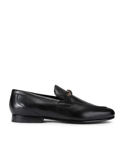 Kurt Geiger London Leather Alton Loafers In Black