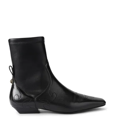 Kurt Geiger London Leather Arizona Ankle Boots In Multi