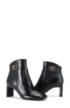 Kurt Geiger Chelsea Square Toe Bootie In Black