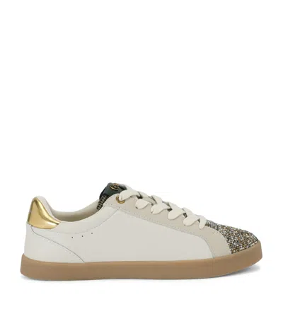 Kurt Geiger London Leather Britton Sneakers In White