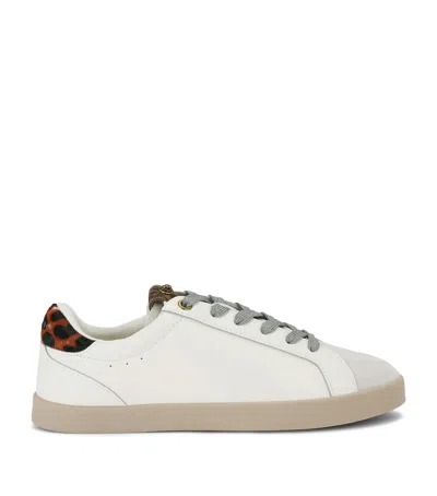 Kurt Geiger London Leather Britton Sneakers In White
