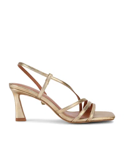 Kurt Geiger London Leather Embellished Annabel Heeled Sandals 90 In Multi