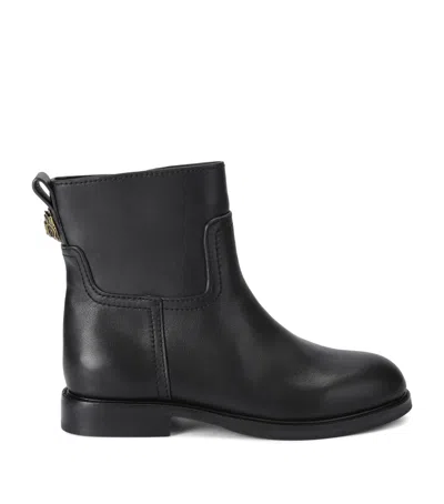 Kurt Geiger London Leather Sloane Ankle Boots In Black