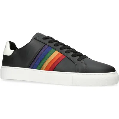 Kurt Geiger London Lennon Embroidered Sneaker In Black
