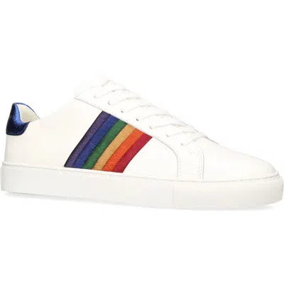 Kurt Geiger London Lennon Embroidered Sneaker In White