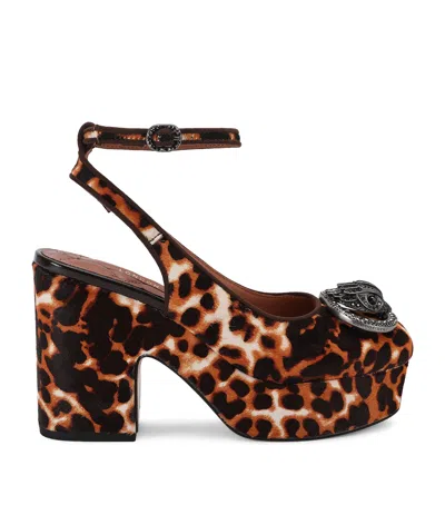 Kurt Geiger London Leopard Print Chelsea Platform Pumps 110 In Animal Print