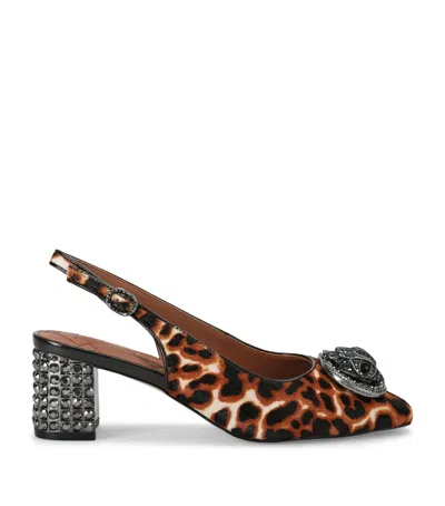 Kurt Geiger London Leopard Print Chelsea Slingback Pumps In Multi