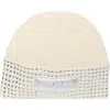 Kurt Geiger London Logo Patch Crystal Cuff Beanie In Neutral