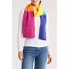 Kurt Geiger London Logo Patch Scarf In Multi