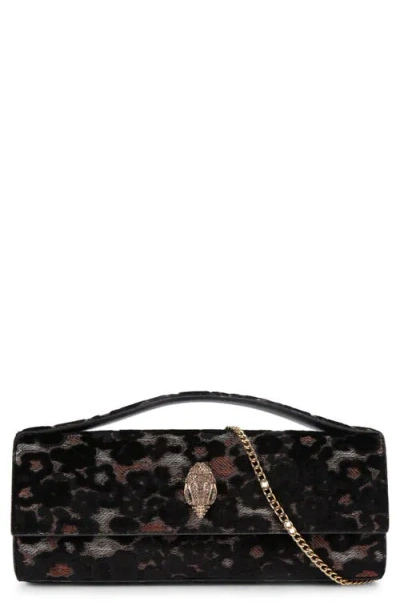 Kurt Geiger London Long Bond Fabric Top Handle Bag In Burgundy