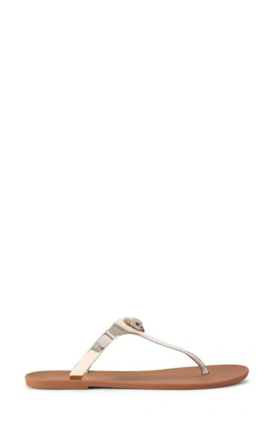 Kurt Geiger London Maddison Eagle Head Sandal In Brown