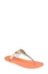 Kurt Geiger London Maddison T-bar Sandal In Bronze/orange