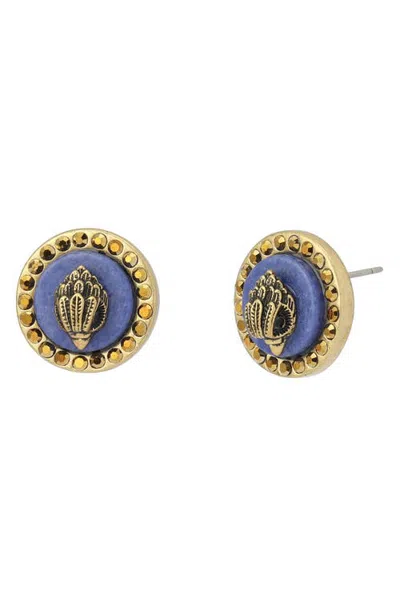 Kurt Geiger London Mansion Eagle Stud Earrings In Gold