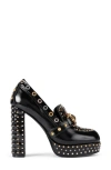 Kurt Geiger London Mansion Platform Loafer Pump In Black