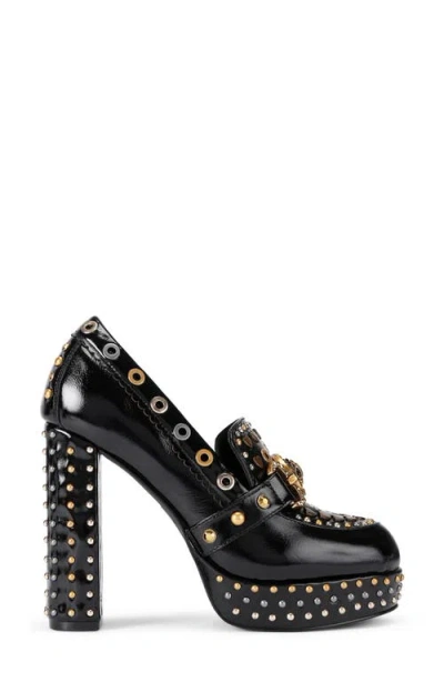 Kurt Geiger London Mansion Platform Loafer Pump In Black