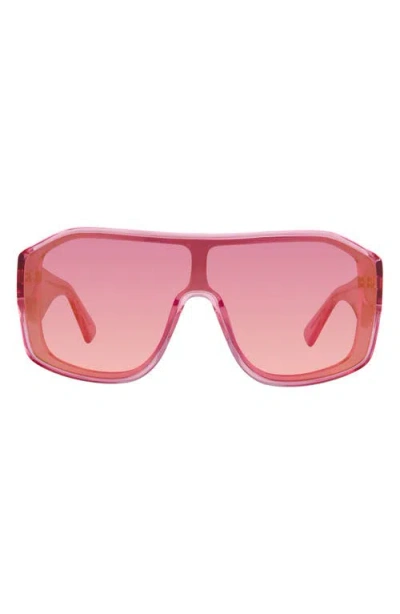 Kurt Geiger London Mask Sunglasses In Pink