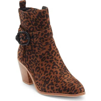 Kurt Geiger London Mayfair Belt Bootie In Brown