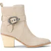 Kurt Geiger London Mayfair Belt Bootie In Neutral