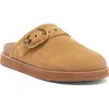 Kurt Geiger London Mayfair Buckle Mule In Light/pastel Brown