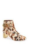 Kurt Geiger London Mayfair Genuine Calf Hair Ankle Boot In Multi