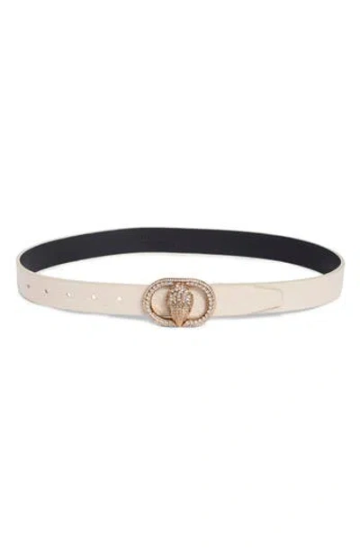 Kurt Geiger London Mayfair Snake Embossed Leather Belt