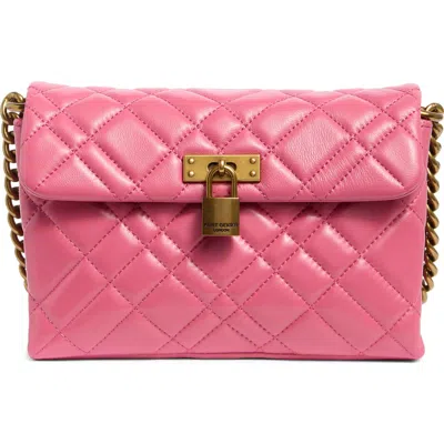 Kurt Geiger London Medium Brixton Lock Bag In Pink