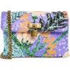 Kurt Geiger London Medium Brixton Sequin Crossbody Bag In Purple Multi