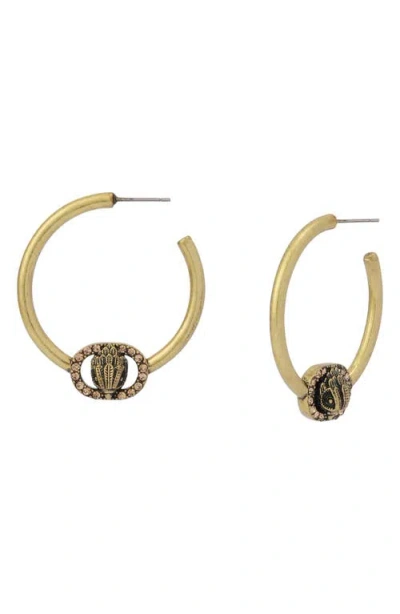 Kurt Geiger London Medium Chelsea Hoop Earrings In Gold
