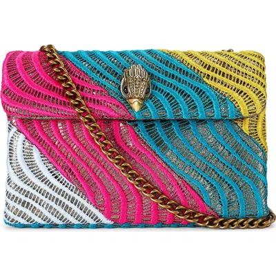 Kurt Geiger London Medium Kensington Convertible Shoulder Bag In Pink Multi