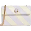 Kurt Geiger London Medium Kensington Leather Convertible Shoulder Bag In Light/pastel Purple