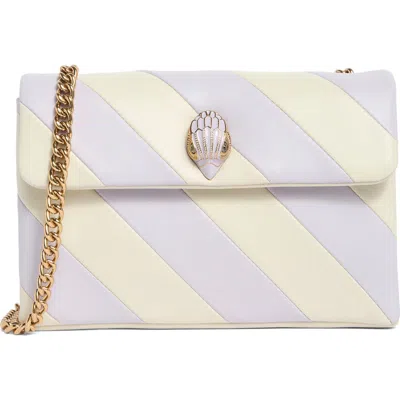 Kurt Geiger London Medium Kensington Leather Convertible Shoulder Bag In Light/pastel Purple